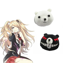 Pinza de pelo de Dangan Ronpa para mujer y niña, Junko Enoshima, Mono Kuma, Blanco, Negro, oso, Cosplay, 1 par 2024 - compra barato