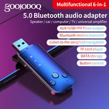 GOOJODOQ-Adaptador de receptor y transmisor USB Bluetooth 5,0, Dongle de Audio HIFI de 3,5mm, AUX para TV, PC, auriculares, altavoz estéreo para el hogar y el coche 2024 - compra barato