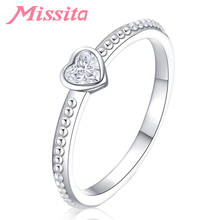 MISSITA 2019 New Sweet Heart Crystal Rings For Women Brand Jewelry Anniversary Engagement Gift anillos mujer 2024 - buy cheap