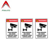 Aliauto 3 X Warning Car Sticker These Premises Are Under Constant Video Surveillance Cover Scratch Decal PVC for Suzuki,9cm*5cm 2024 - buy cheap