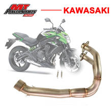 Exhaust Pipe For Kawasaki KAWASAKI ER6N NINJA650 2009 2010 2011 2015 Motorcycle Exhaust Escape Modified Slip On Mid Link Pipe 2024 - buy cheap