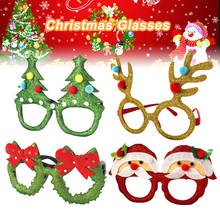Accesorios de foto de Navidad para adultos y niños, divertido anillo de flor de cornamenta de Santa, en forma de árbol de Navidad, gafas decorativas de Navidad, regalo 3 2024 - compra barato