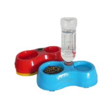 Dual Port Dog Automatic Water Dispenser Feeder Utensils Bowl Cat Drinking Fountain Food Dish Pet Bowl 2024 - buy cheap