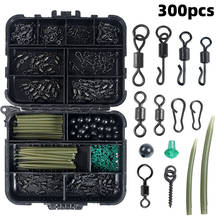 320pcs/420pcs/Box Carp Fishing Tackle Kit Rolling Swivel Snaps Hook Sleeves Stop Beads Boilie Bait pesca Accessories 2024 - buy cheap