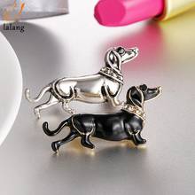 Broche de perro salchicha para mujer, broche de esmalte, Pin para hombre y niño, joyería de regalo 2024 - compra barato