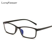 LongKeeper-Gafas de miopía para hombre y mujer, lentes transparentes, Marcos ópticos cuadrados Retro, 0,5-1,0-1,5-2,0-2,5-3,0-3,5 2024 - compra barato