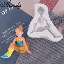 Aomily Ballet Princess Silicone Molds Cake Chocolate Mold Wedding Cake Decorating Tool Fondant Sugarcraft Baking Tools for Cakes 2024 - buy cheap