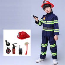 Пожарный, Сэм, Полицейская униформа, костюм на Хэллоуин для детей, косплей, пожарный, армейский костюм, для маленьких девочек и мальчиков, Карнавальная вечеринка, Рождественский подарок 2024 - купить недорого