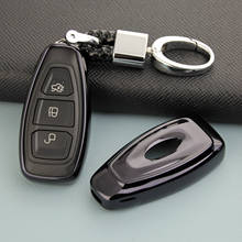 Автомобильный смарт ключ-брелок, чехол для Ford Focus Escape Kuga Ecosport Fiesta Black 2024 - купить недорого