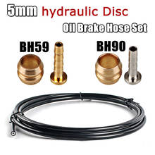 Bike 5mm Hydraulic Disc Brake Oil Tube Set insert & olive Head Mountain Bicycle Braided Brake Hose BH59 BH90 Model Black 2.5m 2024 - buy cheap