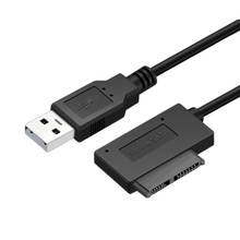 Adaptador usb 2.0 para mini sata ii 7 + 6 13 pinos, cabo conversor para notebooks drive de dvd/cd rom 2024 - compre barato