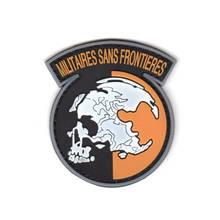 MILITAIRES SANS FRONTIERES Tactical Patch 3D PVC Rubber Airsoft Badge Hook Loop Emblem Patches For Clothing Sewing Accessories 2024 - buy cheap