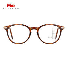 Meeshow Men Women Anti-Blue Multifocal Round Shape Reading Glasses From Italy Design Optical Metal Vulture Plating Templs 2024 - buy cheap