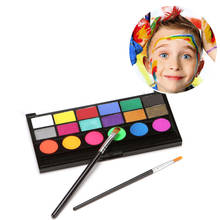 Краска для тела, краска для лица, 18 цветов, палитра, Нетоксичная, для детей, для взрослых, палитра для макияжа 2024 - купить недорого