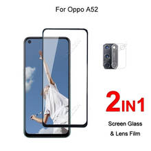 Full Cover Glass For Oppo A52 Screen Protector Protective Tempered Glass Explosion Proof & Camera Lens Film 2024 - buy cheap