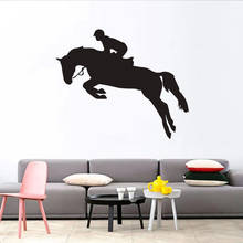 Pegatina de pared de Animal de caballo creativo para sala de estar, decoración del hogar, pegatinas de pared DIY para habitaciones de niños, decoración de pared Mural 2024 - compra barato