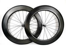 700C full carbon dimple surface road bicycle wheels 26mm width 80mm depth Road Bicycle carbon wheelset with Novatec 511/522 hubs 2024 - buy cheap