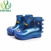 CNFSNJ kid Shoes Waterproof anti-skid shoes dinosaur shoes Toddler Kids Jelly shoes Kids spring Autumn boys girl Rain Boots 2024 - buy cheap