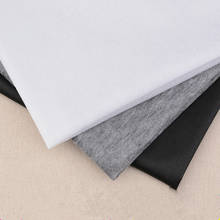 Costura em ferro 1 m, tecido branco e preto, costura, retalhos, forro adesivo de face única, acessórios de vestuário artesanal 2024 - compre barato