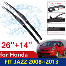 Car Wiper Blades for Honda Fit Jazz 2008~2013 Front Window Windscreen Windshield Brushes Car Accessories GE6 GE7 GE8 GE9 2010 2024 - buy cheap