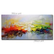 100% Hand Drawn Abstract Thick Textured Oil Painting Artwork Creative Wall Art New Decorative Items Paintings Canvas Art Pieces 2024 - buy cheap