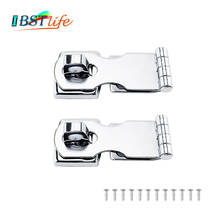 2X Marine Grade Stainless Steel 304 Cabinet Door Swivel Eye Locking Safety Hasp latch Clasp for Boat Yacht Hardware Accessories 2024 - buy cheap
