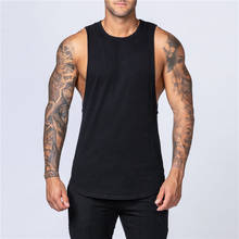 Brand Summer Gyms Clothing Cotton Fitness Tank Tops Men jogging Bodybuilding sleeveless Shirt Breathable O-Neck Muscle Vest 2024 - buy cheap