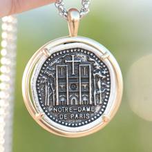 Notre Dame de Paris Necklace Holy Church French Memorial Cathedral Jewelry Dropships 2024 - buy cheap