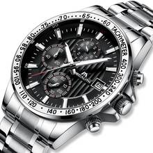MEGALITH Wholesale Price Watches Men Fashion Sport Chronograph Quartz Analog Military Wrist Watch Men Waterproof Male Clock 8033 2024 - buy cheap