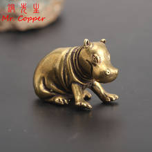 Vintage Bronze Hippopotamus Statue Copper Craft River Horse Ornament Brass Feng Shui Home Decoration Accessories Desk Decor Gift 2024 - buy cheap