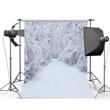 Фон для фотосъемки зимой лед и белый снег лес фон для свадебной фотосъемки Печатные фоны для фотосъемки 2024 - купить недорого