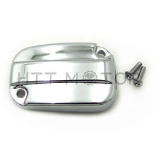Aftermarket free shipping motor parts Chrome Front Brake Fluid Reservoir Cap For 07-15 Harley Electra Glide Road King 2024 - buy cheap