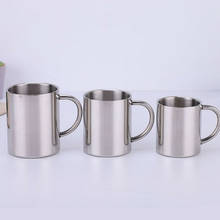 1PCS 220/300/ 400ml Stainless Steel Portable Mug Cup Double Wall Travel Tumbler Coffee Mug Tea Cup Wine Beer Coffee Cup 2024 - buy cheap