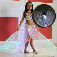 Alas LED Isis para danza del vientre, trajes de baile de actuación luminosa, alas de Egipto 2024 - compra barato