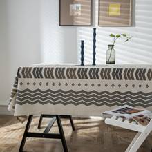 Geometric Boho Table Cloth Linen Decorative Home Dining Party Wedding Table Cover Rectangular Square Mantel Mesa 2024 - buy cheap