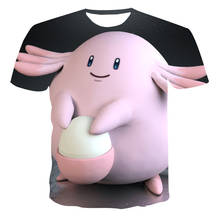 2021 verão 3d t camisa roupas masculinas menino miúdo manga curta poliéster anime adorável cartoon3 d t camisas pokemon personalizar 100/6xl 2024 - compre barato