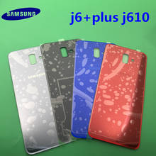 Новый samsung j6plus чехол на заднюю панель для samsung Galaxy J6 + J6 plus J610 SM-J610F SM-J610G крышка на батарейку задняя крышка на дверь 2024 - купить недорого