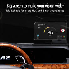Hud-suporte universal para smartphone, suporte para tela, gps, navegador, preto, antiderrapante 2024 - compre barato