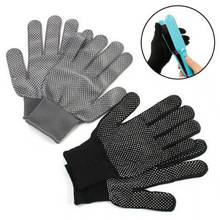1 Pair High Quality New Arrivals Hair Straightener Perm Curling Hairdressing Heat Resistant Finger Glove Black Grey Color 2024 - buy cheap