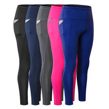 Roupas de fitness feminino calças de yoga calças de ginástica leggings de cintura alta correndo calças esportivas yoga leggings de compressão 2024 - compre barato