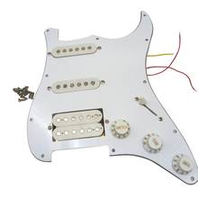 Electric Guitar Pickguard Pickups Loaded Prewired Scratchplate Assembly 11 Hole SSH White 2024 - buy cheap