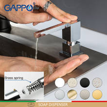 Диспенсер для жидкого мыла GAPPO, латунные кухонные диспенсеры для жидкого мыла, квадратный столешница 2024 - купить недорого