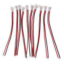 Cable adaptador de carga de batería de 2 pines, 1S, 3,7 V, para RC, Quadcopter, helicóptero, barco, 10 Uds. 2024 - compra barato