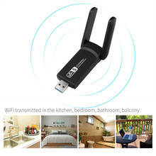 USB 3.0 Wifi Adapter 2.4G 5G 802.11AC Antenna 1200Mbps Wifi USB Ethernet Network Card Dual Band Wireless Wifi Dongle Receiver 2024 - compre barato