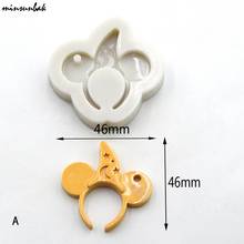 Minsunbak explosivo dos desenhos animados mickey cabeça molde de silicone de chocolate fondant molde bolo decoração ferramentas de cozimento 2024 - compre barato