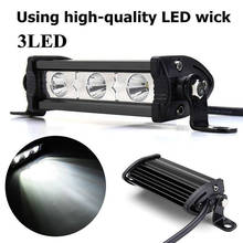 Carro plástico estilo 4 9 9 9w 3led trabalho barra de luz 12v drl conduziu a barra de luz do trabalho do carro luzes do projetor runnig para offroad atv suv 2024 - compre barato