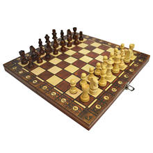 Juego de mesa plegable magnético portátil, juego de ajedrez, Backgammon, 39x39cm 2024 - compra barato