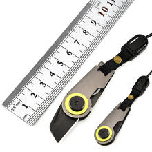 Mini cuchillo plegable de bolsillo, herramienta de supervivencia para campamento al aire libre, abridor de letras, portátil, de autodefensa 2024 - compra barato