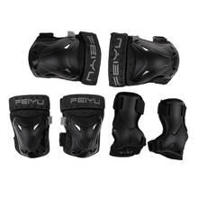 Conjunto de proteção esportiva ajustável para crianças, equipamento de proteção para joelho, cotoveleira e protetores de pulso para patins, ciclismo, skateboard 2024 - compre barato