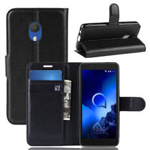 1C-2019 Case for Alcatel 1C (2019) Cover Wallet Card Stent Book Style Flip Leather Protect Cases black C1 Alcatel1C 5003 5009 2024 - buy cheap